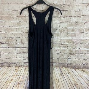 NO boundaries black lace lined maxi dress size large 11-13
